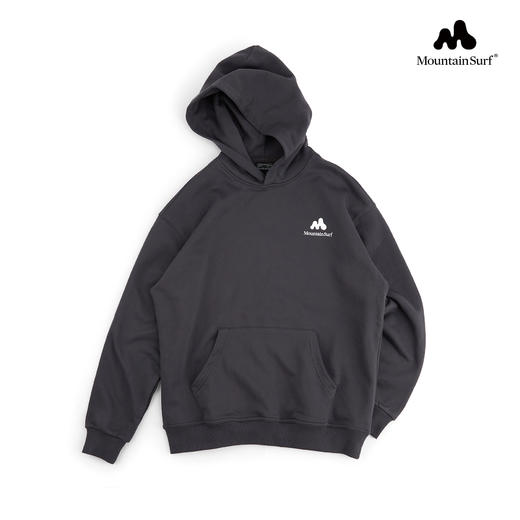 MountainSurf山系户外 线性山脉LOGO 重磅纯棉连帽卫衣 无性别 商品图4