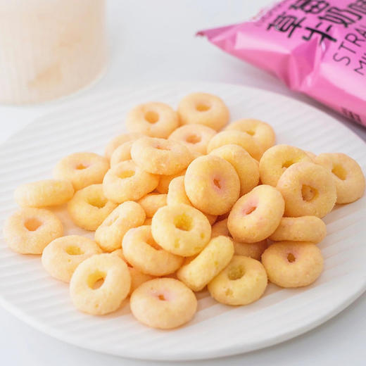 绿粮王白桃牛奶味圈袋装258g 白桃牛奶味 商品图2