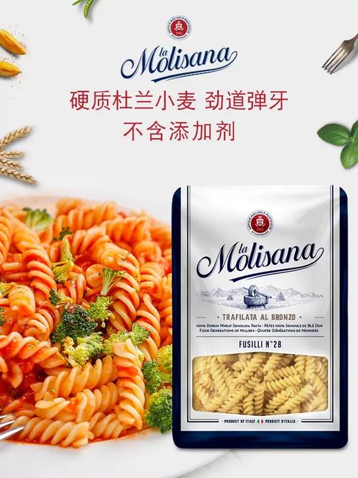 Molisana茉莉莎娜螺旋形意大利面500g 进口螺丝形意粉意面通心粉 商品图0