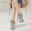 【春节不打烊】Safiya/索菲娅 冬季棉靴甜美毛绒兔耳朵2022冬季新款保暖羊毛雪地靴女 SF2411A092 商品缩略图8