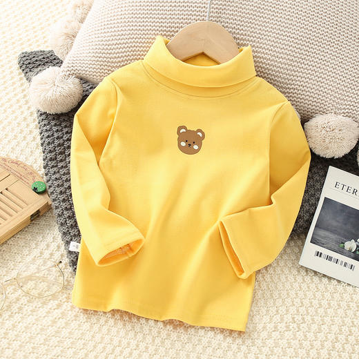 【宝宝德绒速暖上衣】秋冬款儿童德绒半高领打底衫男女童保暖上衣宝宝长袖T恤内搭 商品图9