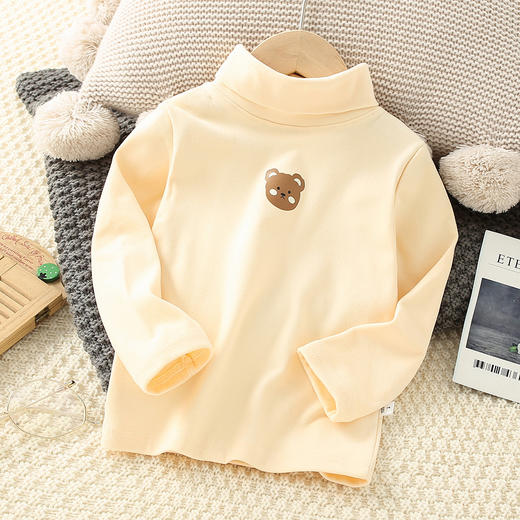 【宝宝德绒速暖上衣】秋冬款儿童德绒半高领打底衫男女童保暖上衣宝宝长袖T恤内搭 商品图10