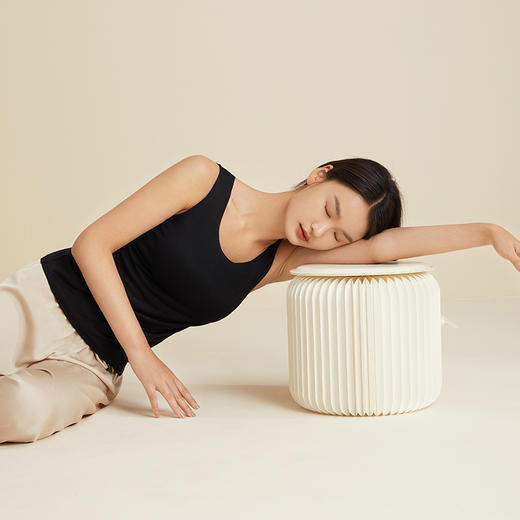 金三塔100%桑蚕丝带罩杯免穿文胸女士真丝针织亲肤打底背心上衣  NZFCA710 商品图2