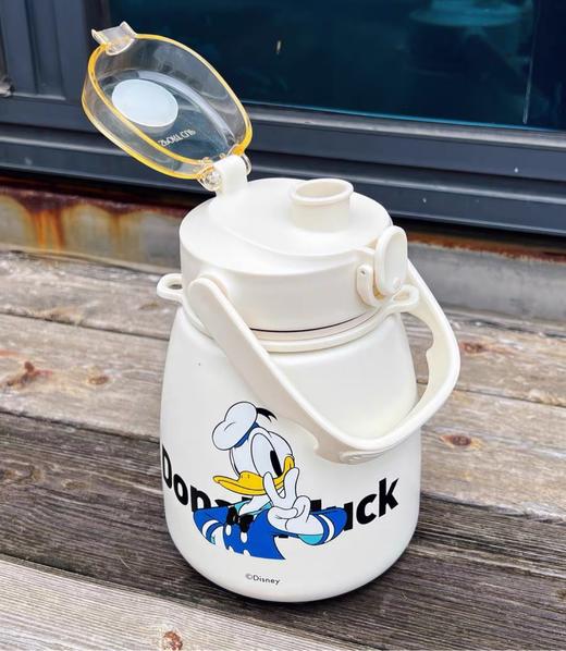 GERM格沵迪士尼米奇唐老鸭大肚杯 1000ml超大容量 背带手提保温杯 商品图4