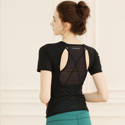 LUM39871露檬新款瑜伽短袖 商品图2