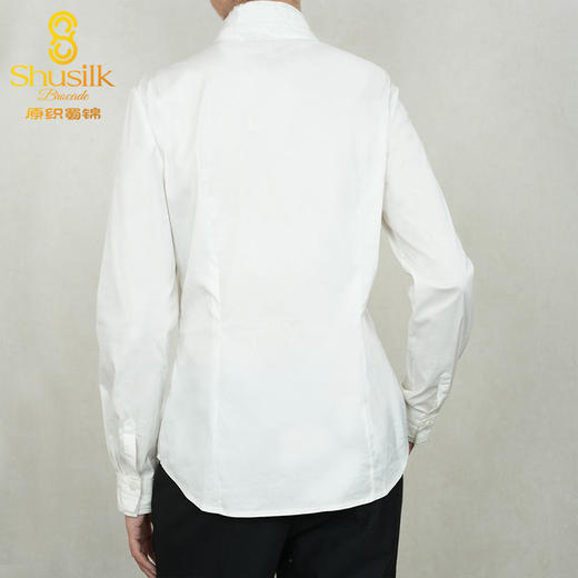S17002-1女士立领长袖白衬衫 商品图7
