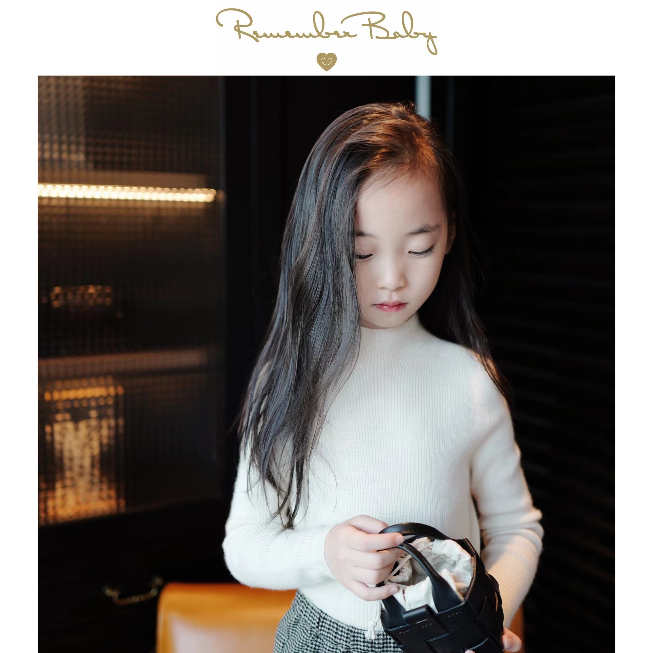 现货 / MAPLE LEAVES | 康赛妮100%羊绒无缝打底上衣 珍珠白 / 经典黑  亲子款