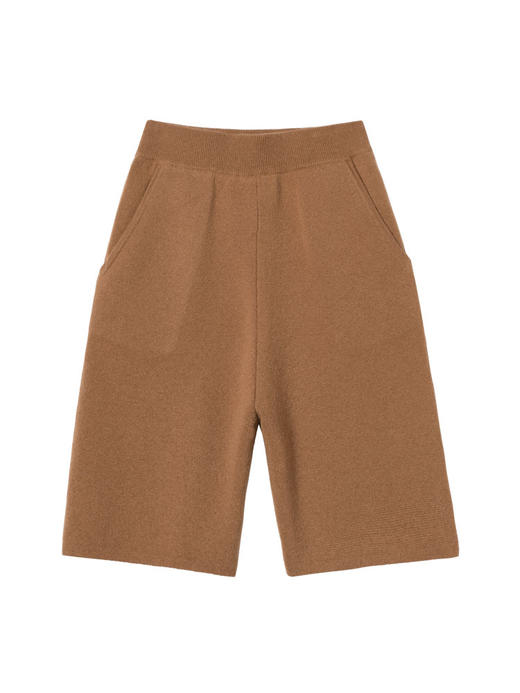 322工房针织西短裤2022年秋冬新款羊毛混纺裤中腰针织休闲裤A939 商品图4