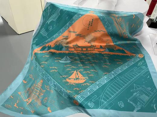 书藏古今.港通天下方巾 商品图0