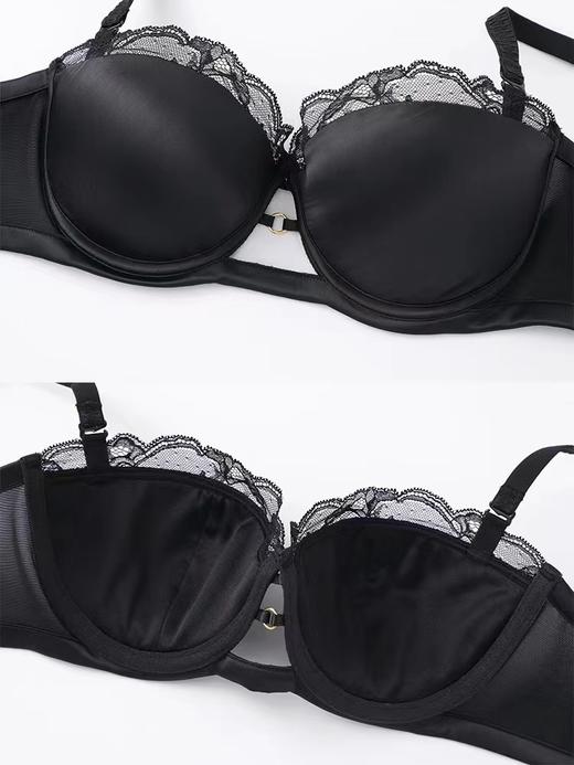 安莉芳商场同款性感光面半杯文胸女士薄款小胸聚拢内衣EB00512 商品图4
