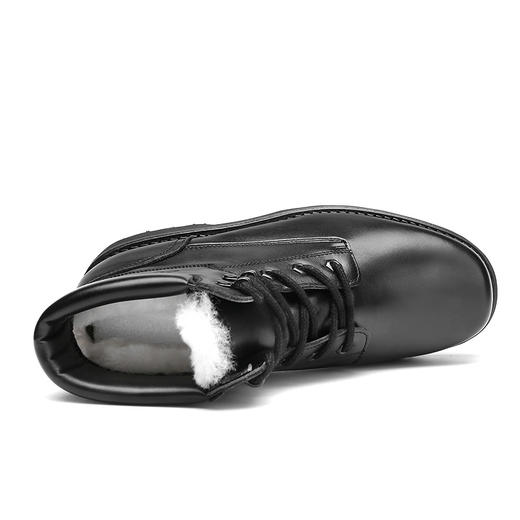 强人军迷靴男际华3515冬季新款户外保暖男靴头层牛皮经典款固特异马丁靴羊毛防寒棉靴子 商品图4