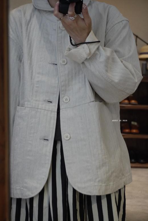 ORDINARY FITS 米色深蓝外套 商品图8