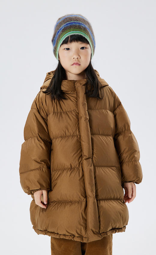 JNBY  22年冬款  连帽宽松中长款羽绒面包服  1M0C10530 商品图6