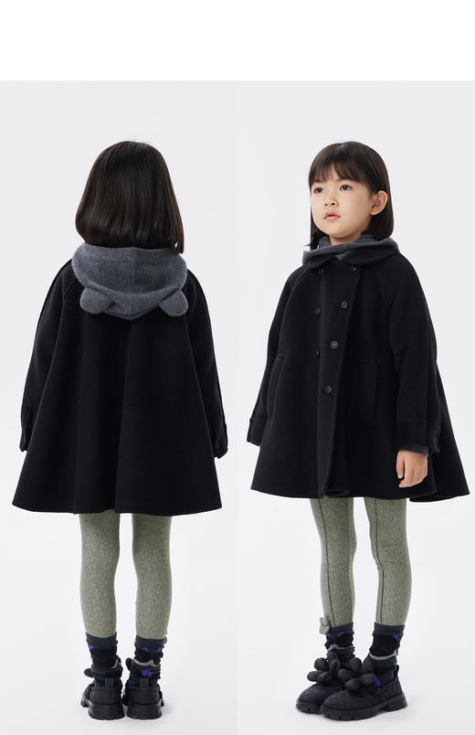 JNBY   22年冬款  宽松A型呢大衣  1M0810330 商品图6