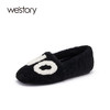 westory绒里平底毛毛鞋鞋22 秋冬新款外穿一脚蹬通勤百搭女72871 商品缩略图1