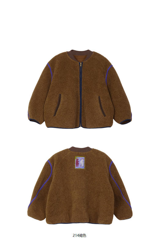 JNBY  22年冬款  仿皮草棒球领  1M0A10410 商品图9