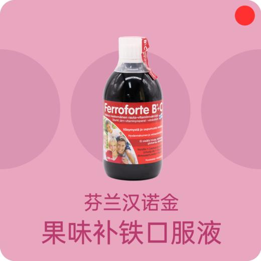 补铁口服液/芬兰汉诺金/Ferroforte B+C/浆果复合液态铁剂/儿童成人孕妇老人 商品图0