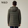 MD名盾商务男装秋冬新品中长款连帽加厚轻便白鸭绒羽绒服外套 商品缩略图4
