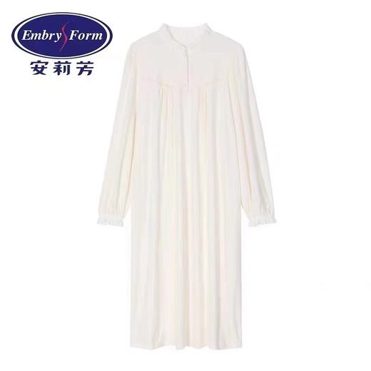安莉芳秋新品宫廷风长袖睡裙EL00475莫代尔棉质长款家居服 商品图1