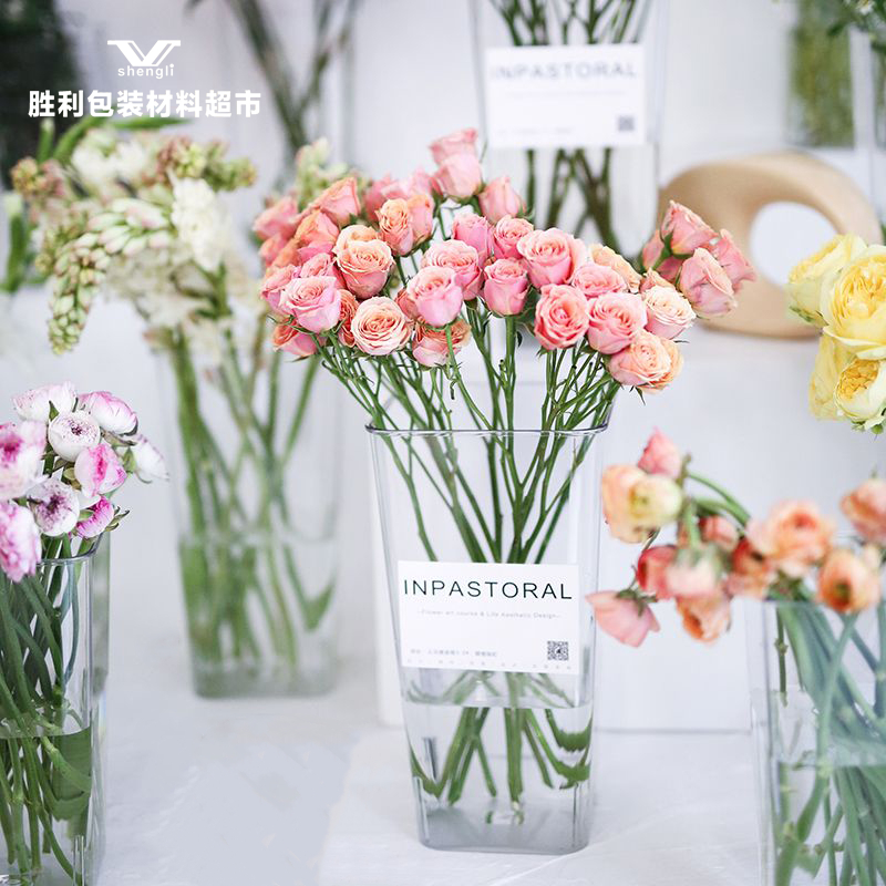 亚克透明花桶方圆