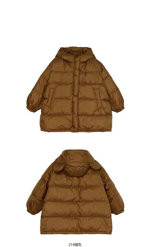 JNBY  22年冬款  连帽宽松中长款羽绒面包服  1M0C10530 商品图9