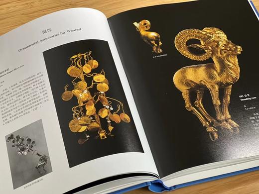 《器服物佩好无疆：东西文明交汇的阿富汗国家宝藏》（增订版），清华大学艺术博物馆编，16开，精装，页数不详，1.28kg，上海书画出版社2022年一版一印。定价258，售价198元。
  商品图7