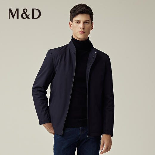 M＆D/名盾商务男士秋冬新品修身轻款立领夹克白鹅绒羽绒服男 商品图2