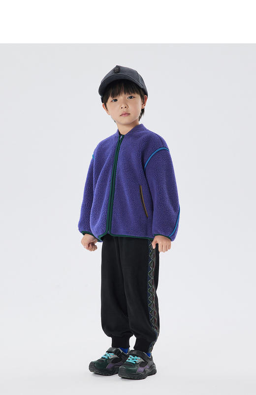 JNBY  22年冬款  仿皮草棒球领  1M0A10410 商品图4