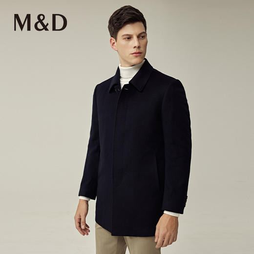 【菁英同款】名盾商务男秋冬季加厚保暖羊绒羊毛毛呢子外套41451 商品图3