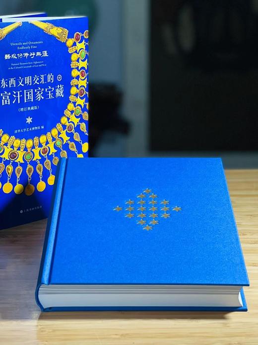 《器服物佩好无疆：东西文明交汇的阿富汗国家宝藏》（增订版），清华大学艺术博物馆编，16开，精装，页数不详，1.28kg，上海书画出版社2022年一版一印。定价258，售价198元。
  商品图1