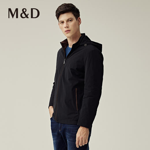 MD名盾商务男装秋冬新品轻便连帽外套防风保暖夹克棉服外套 商品图1