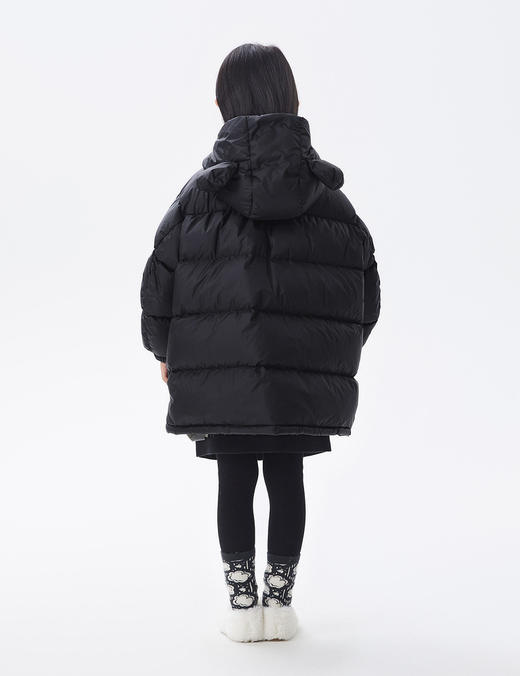 JNBY  22年冬款  连帽宽松中长款羽绒面包服  1M0C10530 商品图5