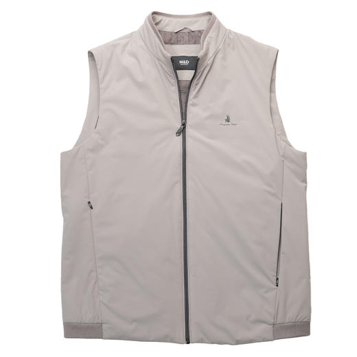 M＆D名盾商务男装秋冬新品牛奶丝面料轻便保暖内搭棉马甲外套 商品图4