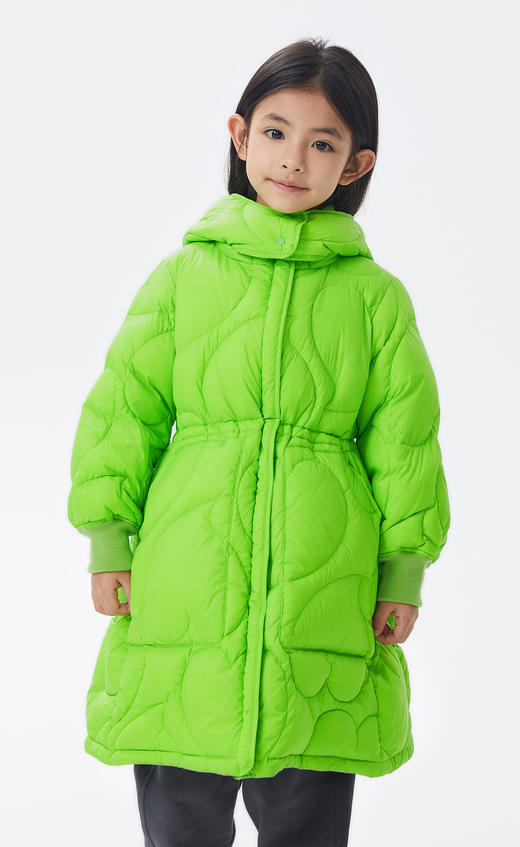 JNBY  22年冬款  宽松长款连帽羽绒服 1M0C10580 商品图6