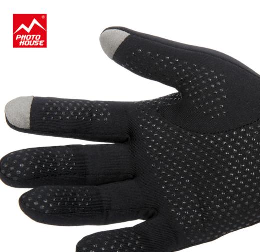 狼族优选丨冬季户外保暖运动手套女跑步徒步马拉松开车男防滑可触屏进口抓绒 商品图3