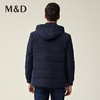 名盾商务男士秋冬新品防风保暖连帽白鸭绒修身羽绒服男 商品缩略图4