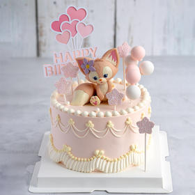 情景蛋糕 琳娜贝尔情景蛋糕  迪士尼 牛奶奶油情景蛋糕 生日蛋糕 大理同城送