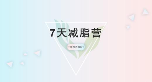 【专栏】七天减脂营 商品图0