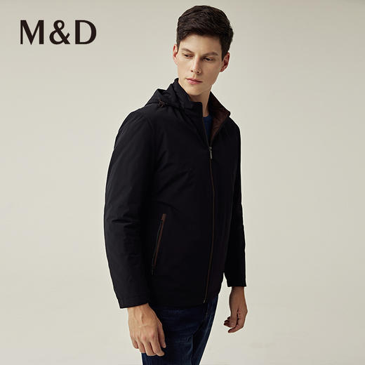 MD名盾商务男装秋冬新品轻便连帽外套防风保暖夹克棉服外套 商品图3