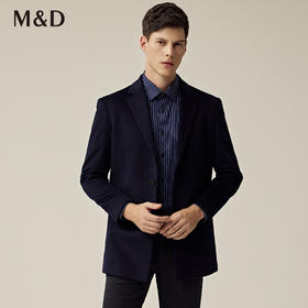 名盾羊毛大衣秋冬修身西装领中长款职业休闲羊毛外套