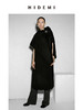 HIDEMI 美利奴羊毛廓形极简皮扣设计感斗篷/连衣裙两件套 商品缩略图9