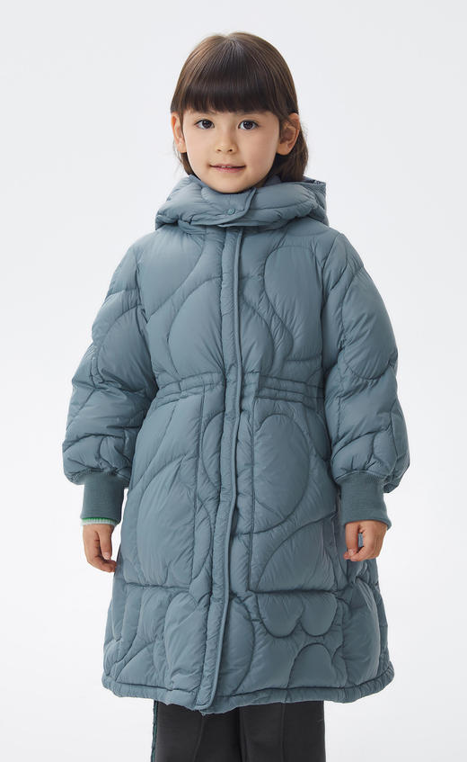 JNBY  22年冬款  宽松长款连帽羽绒服 1M0C10580 商品图9