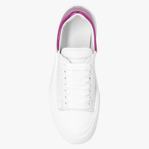 ALEXANDER MCQUEEN 亚历山大麦昆 玫红尾 女士休闲鞋 白色 716636 WICEL 9993 商品图2