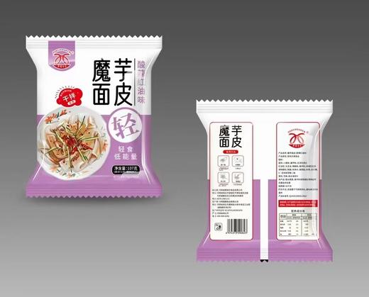 华夏百兮 魔芋面皮 袋装 110g 香辣红油味 商品图0