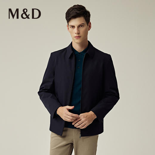 M&D名盾商务男士22秋冬新款国货行政夹克爸爸装翻领羽绒内胆外套男 商品图1