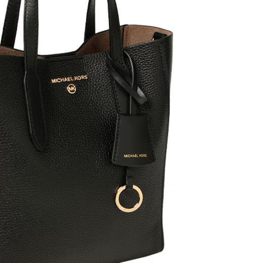 MICHAEL KORS 迈克.科尔斯 MK女包 女士徽标手提单肩包水桶包 黑色 30T1G5ST0L 商品图4
