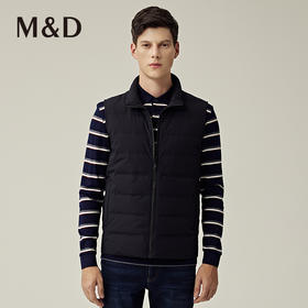 M&D/名盾商务男装秋冬新品轻便白鸭绒外套内搭保暖马甲羽绒服