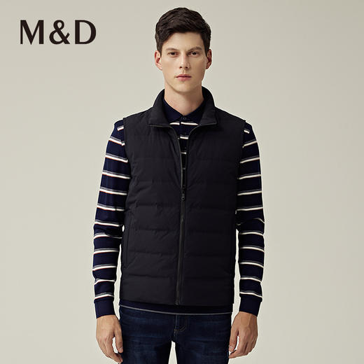 M&D/名盾商务男装秋冬新品轻便白鸭绒外套内搭保暖马甲羽绒服 商品图0