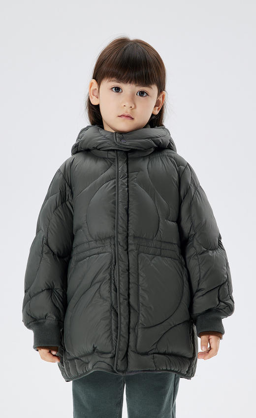 JNBY  22年冬款  连帽长袖中长款羽绒服  1M0C10570 商品图6