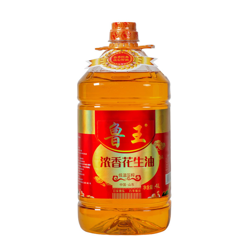 鲁王浓香花生油4L